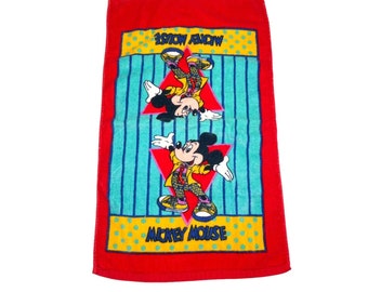 Vintage Disney Mickey Mouse Hand Towel by Franco 26” x 15”- vintage bathroom- collectible- Disneyana