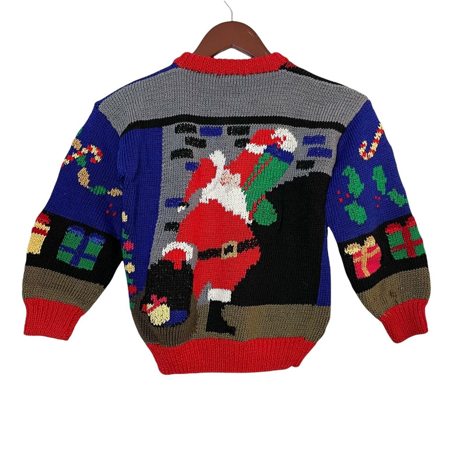 Vtg Berek Hand Knit Wool Christmas 