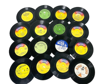 Mostly DISNEYLAND Vintage Record Lot - 7" Vinyl 33 RPM- Lot Of 16 Records- collectible albums- childrens vinyl records