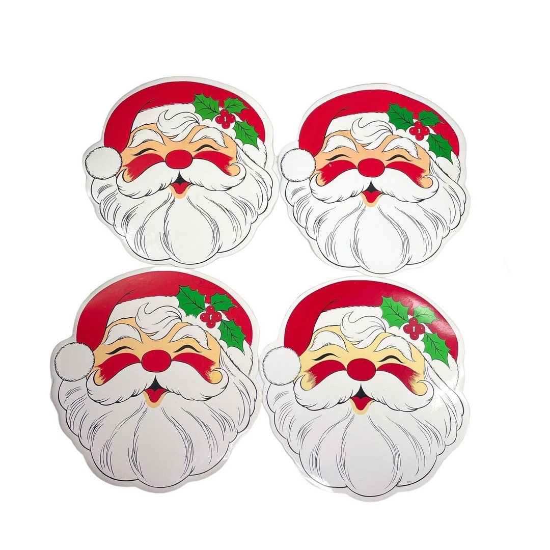 Lot of 4 Vintage Town & Country Vinyl Christmas Placemats Etsy