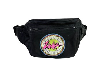 Vintage Zinka Retro Fanny Pack- Wear The Best, Burn The Rest- 90s Colors- vintage bag- travel bag- waist pack