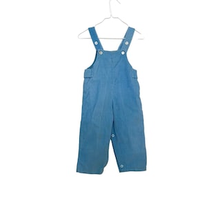 Vintage Toddler Blue Corduroy Bibs Overalls-Toddler- NO Size- vintage clothing- vintage fashion- kids clothing