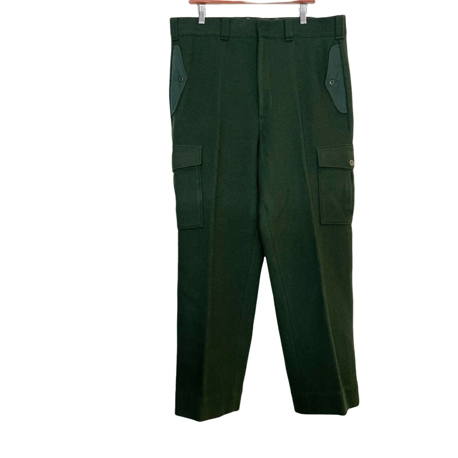 Vintage Woolrich Cargo Pants Wool Dark Green Made in USA - Etsy