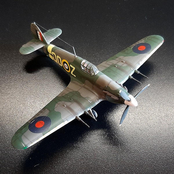 Hawker Hurricane Mk.II. Hand made scale miniature model.