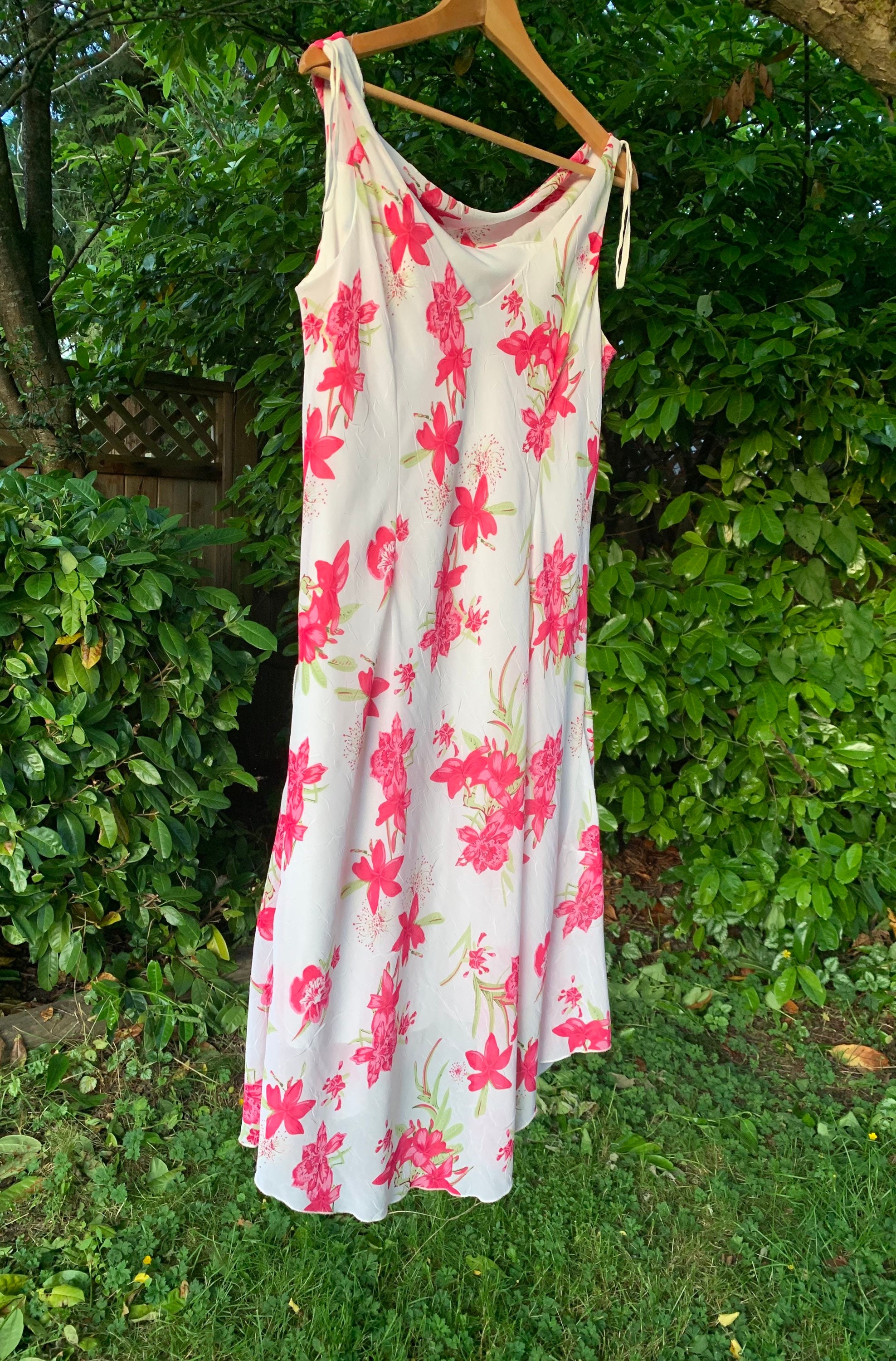 Vintage Pink Lily Dress | Etsy