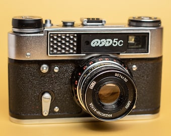 Fed 5C camera Rangefinder film camera Lens Industar 61 f2.8/55mm lens M39 Gift for him Vintage camera gift for photographer