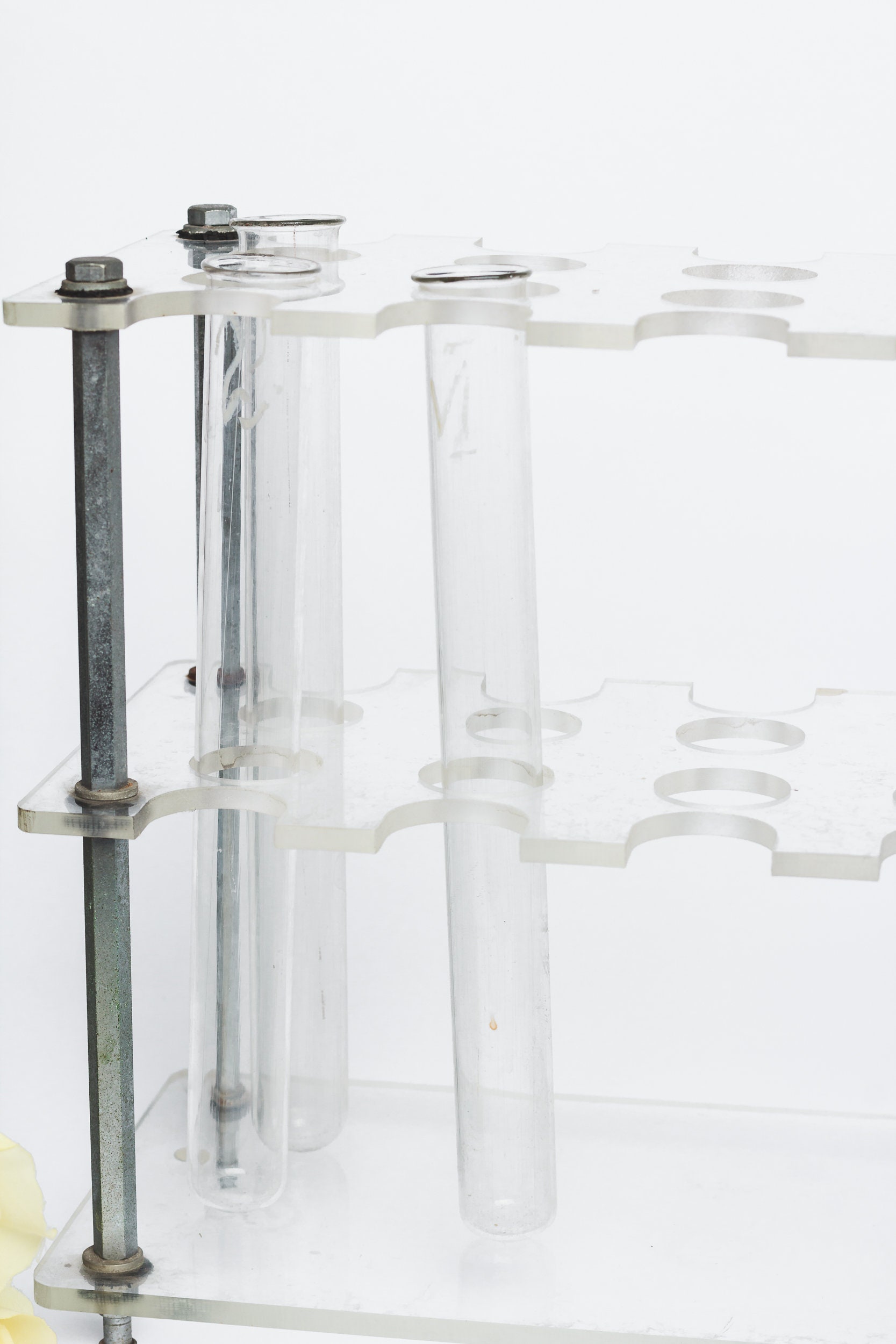 juego de probetas de vidrio, antiguo laboratori - Compra venta en  todocoleccion