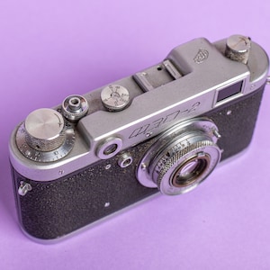 Fed 2 Kamera Messsucherkamera Objektiv Industar f3.5 50mm Objektiv M39 Geschenk für ihn Vintage Kamera Geschenk für Fotograf Bild 8