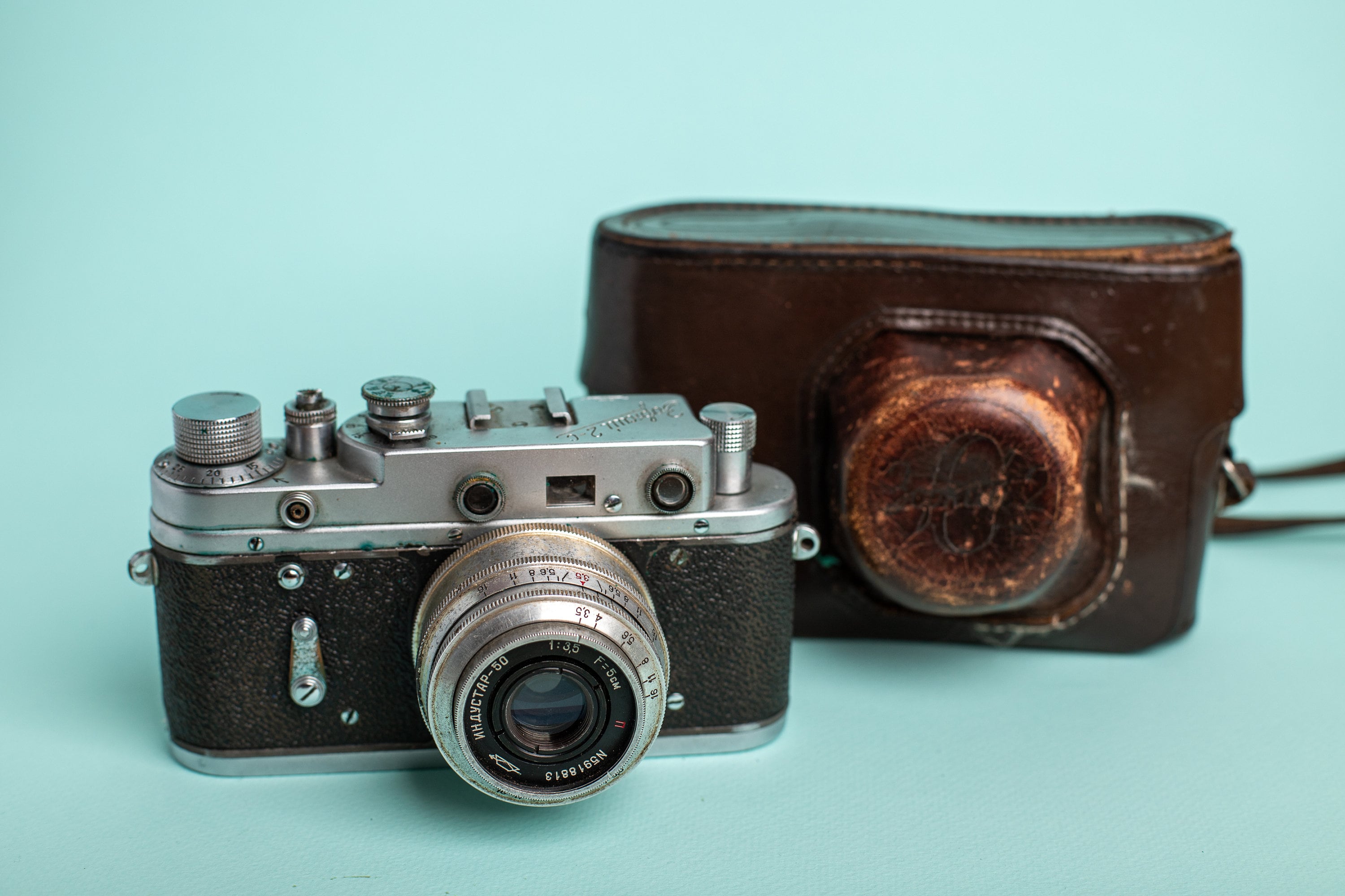 Zorki 2-C Camera Rangefinder Film Camera Lens Industar 50 Lens M39