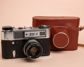 Fed 5 camera Rangefinder film camera Lens Industar 61l/D, f2.8/55mm lens M39 Gift for him 35mm Soviet vintage camera