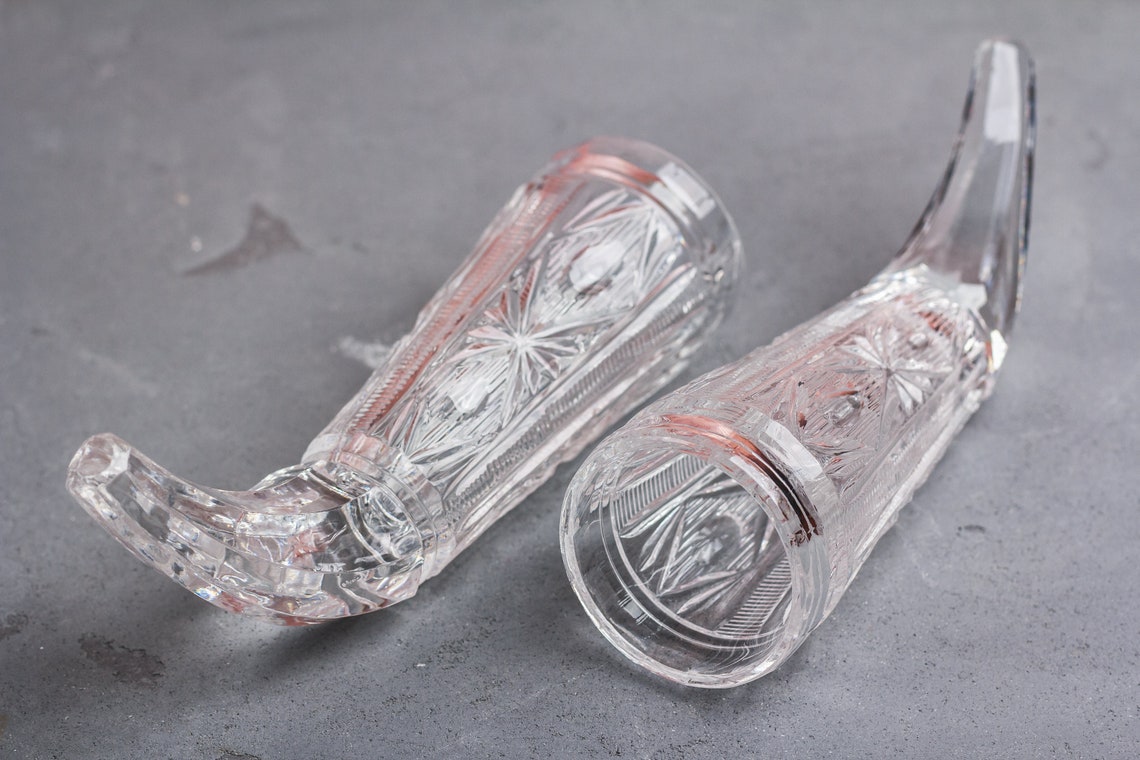 Crystal Drinking Horns Glass Wine Goblet Viking Drinking Horns Etsy