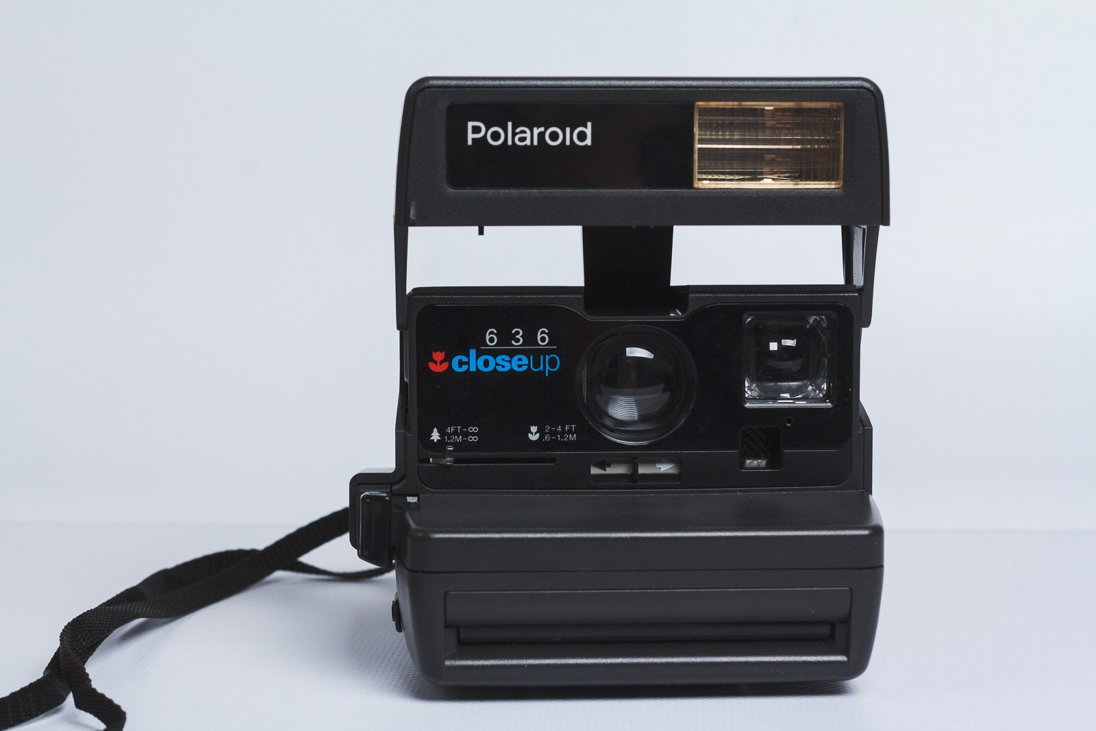 Appareil Photo Vintage Polaroid 636 - Plastique Noir, Caméra Instantanée (occasion, Fonctionnel)