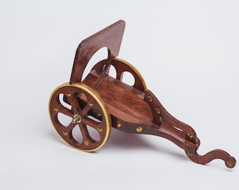 Cart bottle holder Vintage wood cannon wine storage bar Wooden Bottle stand rack wine accessories Housewarming gift for men Wine lover gift