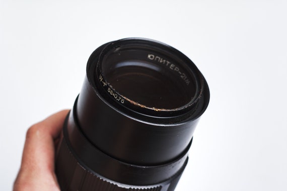 Jupiter 21m 200mm F4 Lens With Accessories Screw M42 Soviet Lens