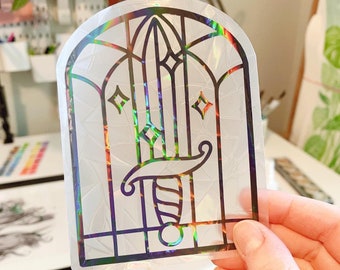 Rainbow Stained Glass Suncatcher Window Cling