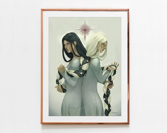 Gemini Art Print - Western Zodiac, Astrology