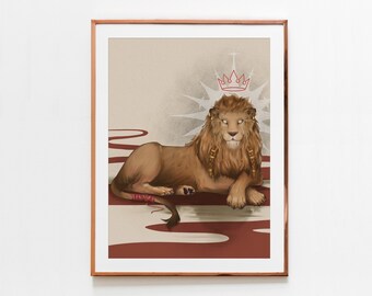 Leo the Lion Art Print - Western Zodiac, Astrology