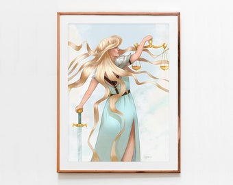 Libra Art Print - Western Zodiac, Astrology