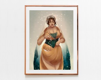 Virgo Art Print - Western Zodiac, Astrology