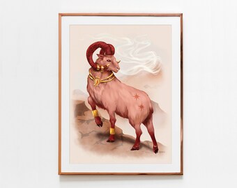 Aries Astrology Art Print - Western Zodiac