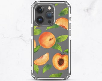 Peaches Pattern Clear iPhone® Case