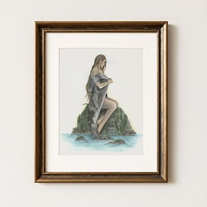 Selkie Kunstdruck: Schottische Folklore, Keltische Mythologie