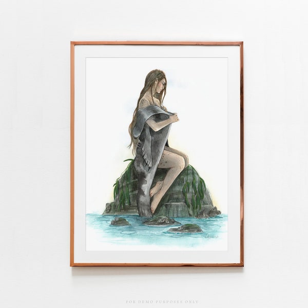 Selkie Mermay Folklore Art Print