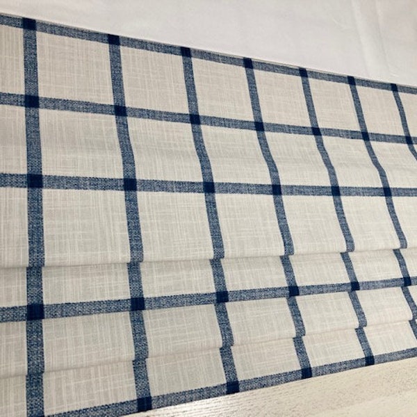 Roman Shades Blue and White Etsy