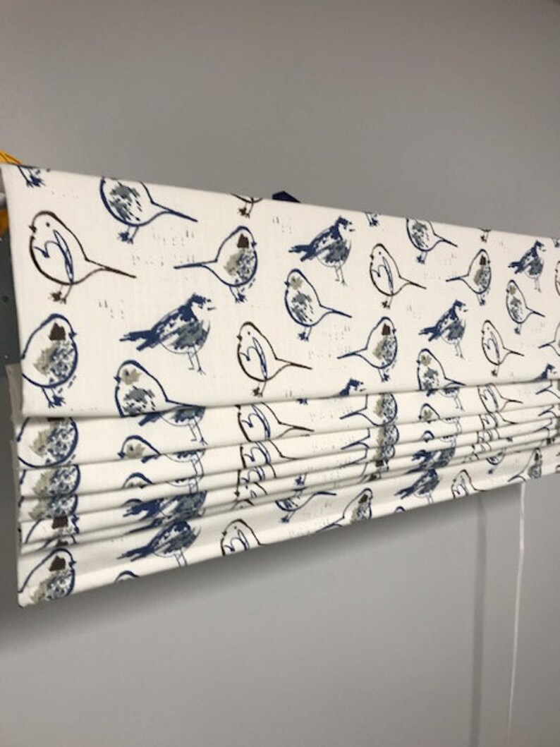 Roman Shade Softfold Functional Pull Cord Window Treatment Etsy