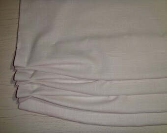 Linen Custom Relaxed Pinch Pleat Faux Roman Shade Single or Double Window Treatment Valance Bedroom Living Dining Kitchen