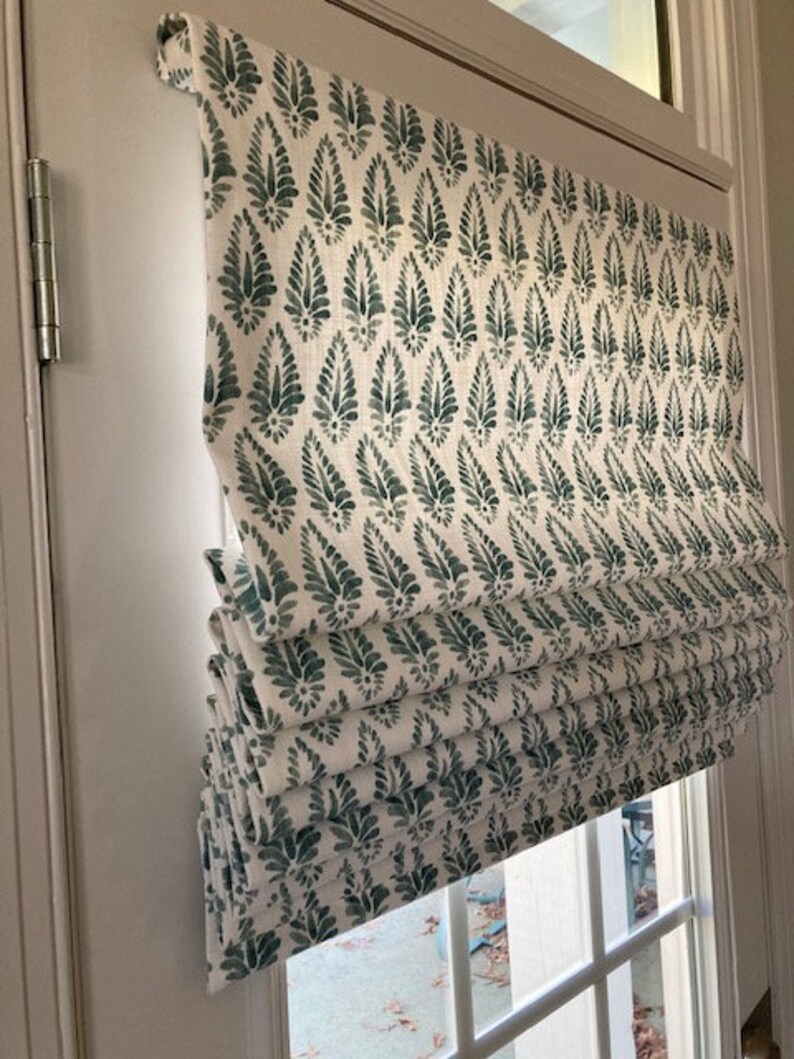 Roman Shade Softfold Functional Pull Cord Window Treatment Etsy