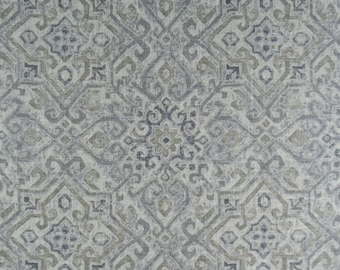Pretty Geometric!   Grey Saffron Faux Roman Shade - Farmhouse Bedroom Dining Kitchen Living Room Laundry