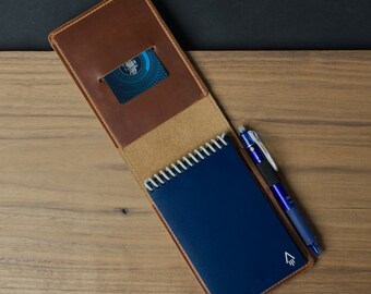 Bend Rocketbook Mini Cover - Moc / Personalized / American Full Grain Leather / Handmade in the US