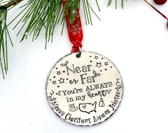 Personalized Military Deployment Christmas Ornament, 2023 Ornament, Keepsake Ornament, Military Ornament, Custom Ornament, Long Distance