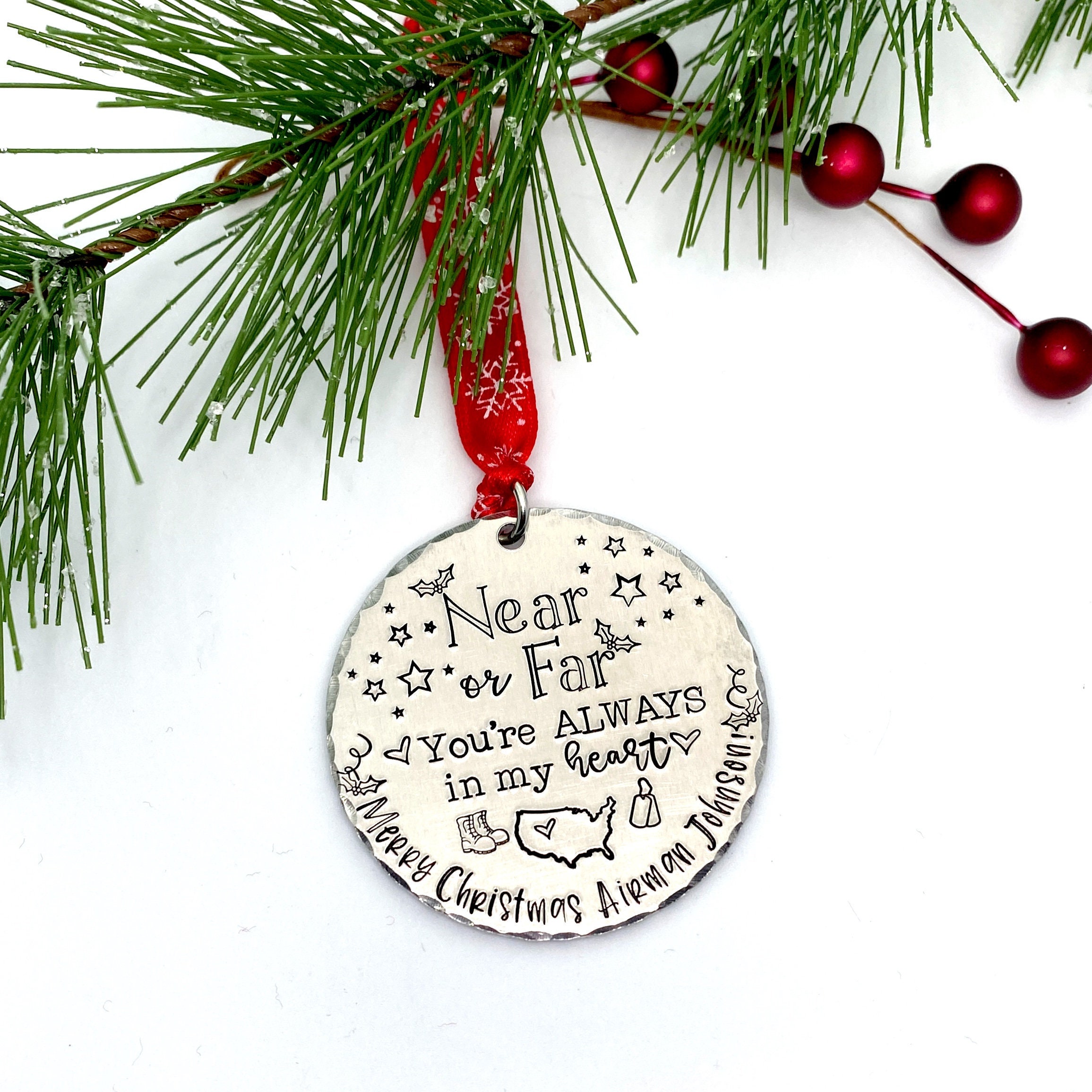 Personalized Military Deployment Christmas Ornament 2022 - Etsy Australia