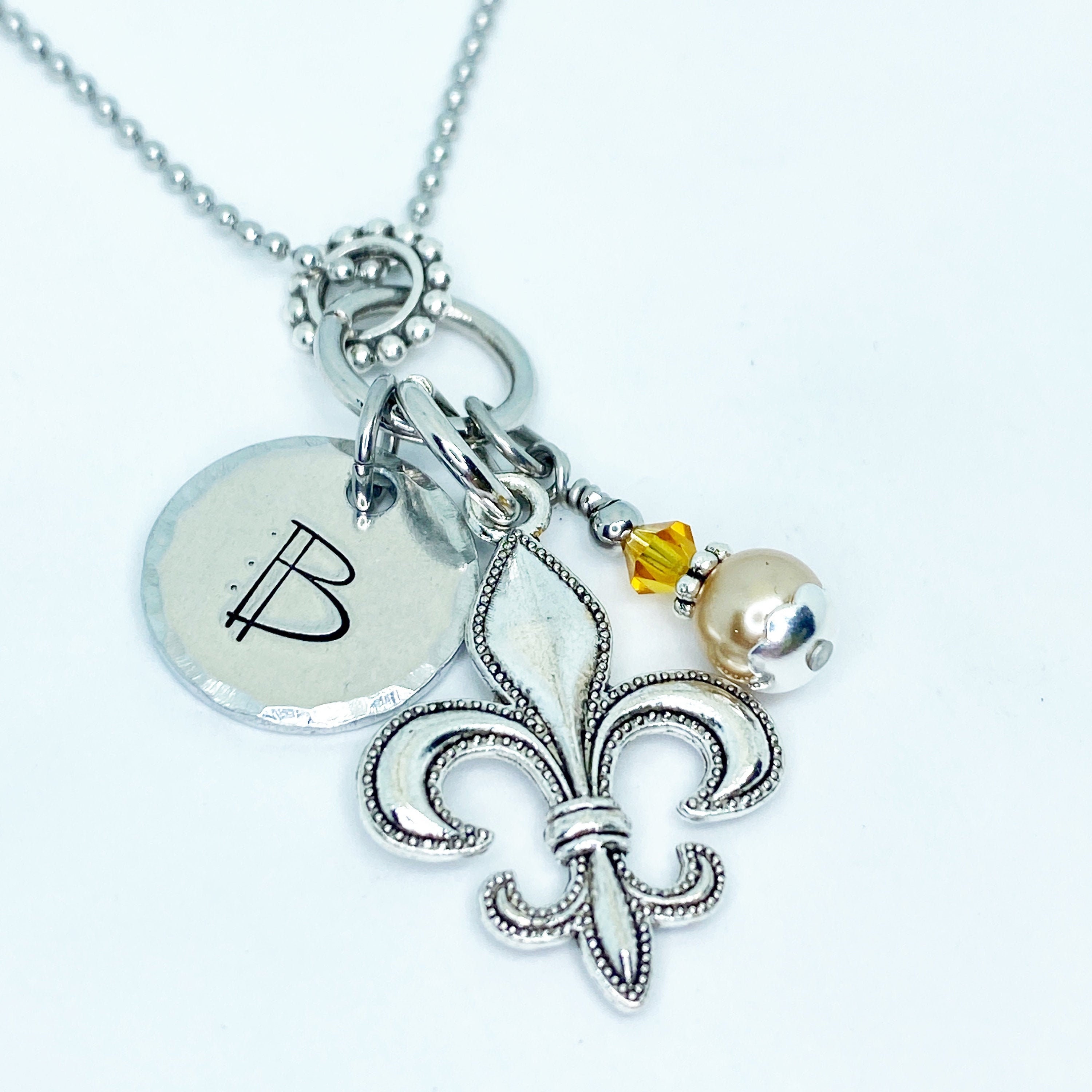 Carol Cassisa Jolie Fleur de Lis Paper Clip Necklace main image 1