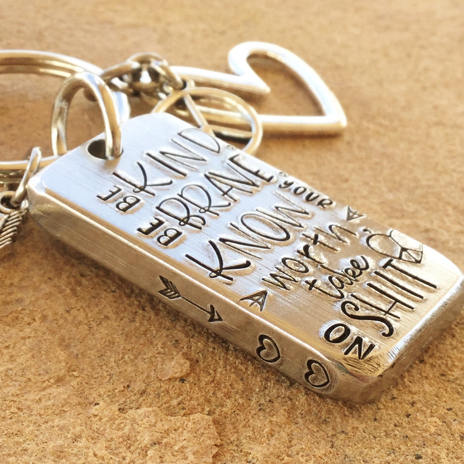 Know Your Worth Inspirational Key Chain Graduation Gift Etsy