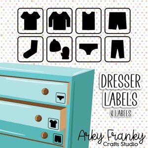 Nursery Labels Clothing Dresser Drawers Baby Kids Closet Storage  Organization Printable Editable Custom 
