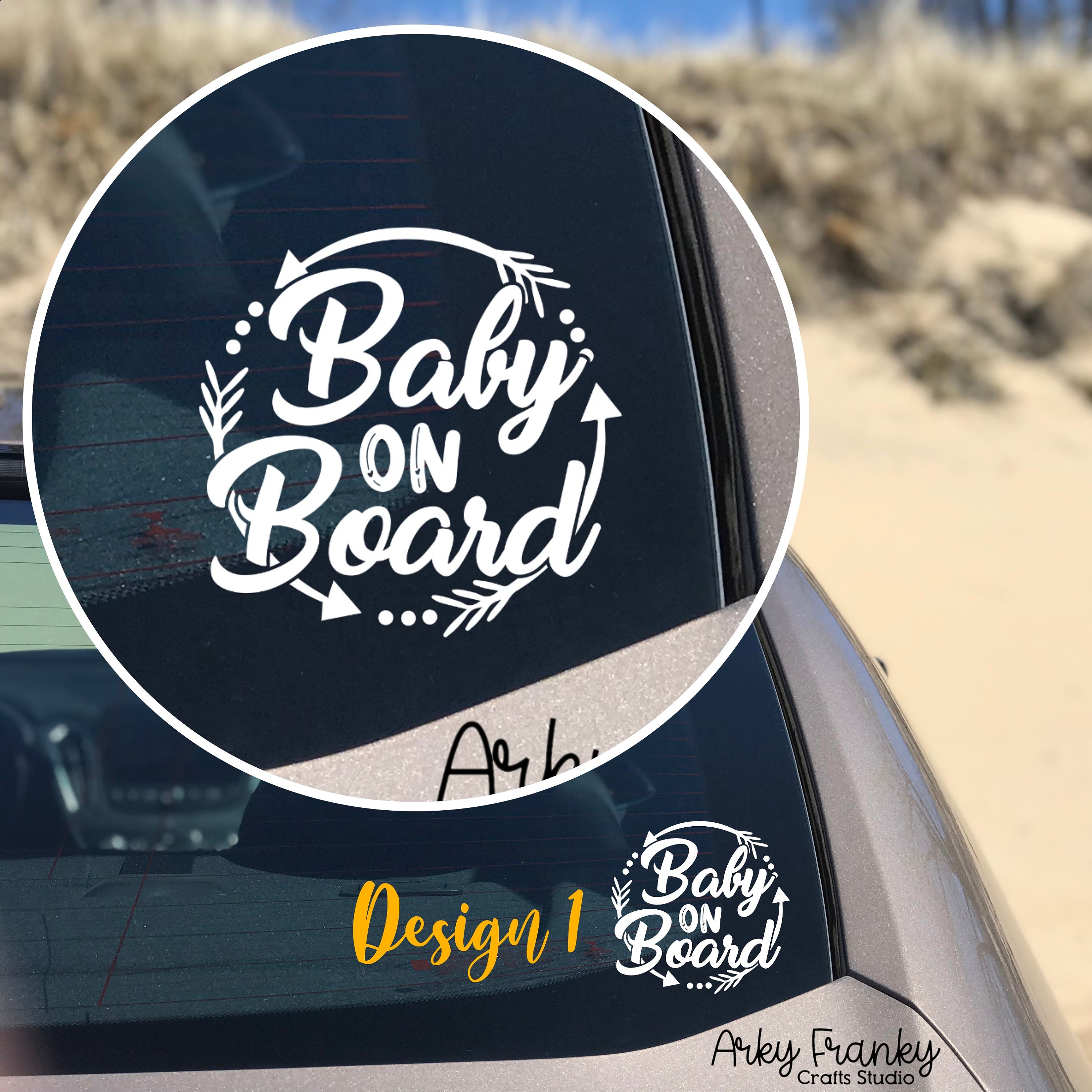 Baby on board Car Decal Funny Baby on Board Car Decal Etsy