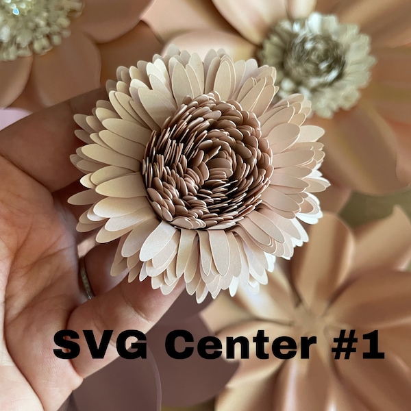 SVG Center #1 | Paper Flowers | Paper Flower Center