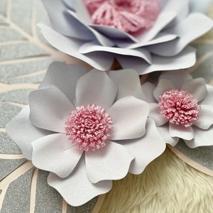 SVG and PDF Paper Flower Template #96