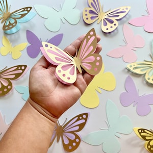 18 Piece Gold Butterfly Birthday Decor | Party Decor | Butterfly| Kids Party