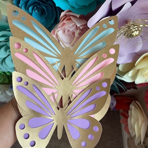 12 Large Piece Gold Butterfly Birthday Decor | Party Decor | Butterfly| Kids Party