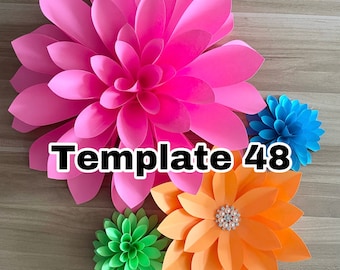 SVG Paper Flower Template 48