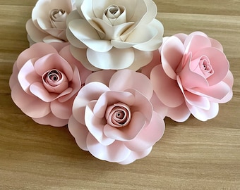 SVG-Papierblumen-Rose-Vorlage #49 | Rosenvorlage | Papierrose