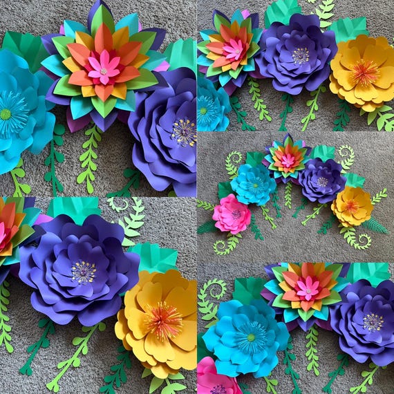 Paper Flowers: Assorted Poppies - 6pc Paper Flowers: Assorted Poppies - 6pc