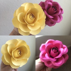 SVG and PDF Paper Flower Template #21
