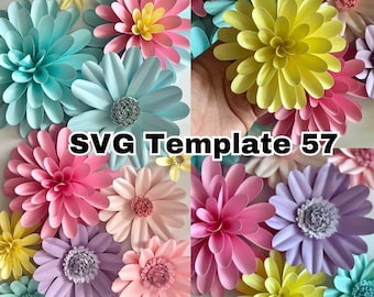 SVG Paper Flower Template 57