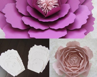SVG Paper Flower Template #19