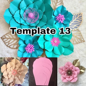 SVG and PDF Paper Flower Template 13